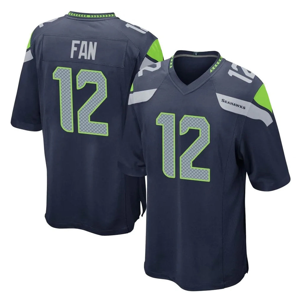 Kieara S.Seahawks #12 12th Fan Player Navy Home Game Stitched Jerseys