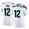Kieara S.Seahawks #12 12th Fan Player White Limited Vapor F.U.S.E. Home Game Stitched Jerseys