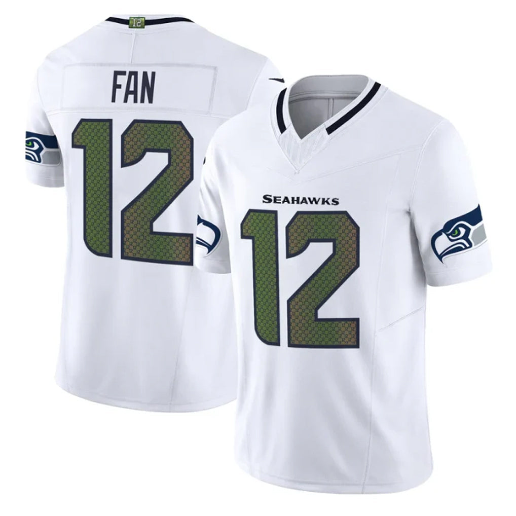 Kieara S.Seahawks #12 12th Fan Player Whitel Rivalries Vapor Limited Home Game Stitched Jerseys