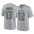 Kieara S.Seahawks #13 Ernest Jones IV Player Gray Atmosphere Fashion Home Game Stitched Jerseys