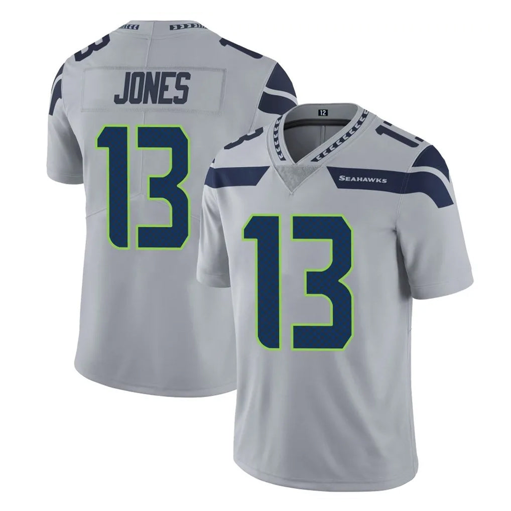 Kieara S.Seahawks #13 Ernest Jones IV Player Gray Limited Vapor Untouchable Home Game Stitched Jerseys