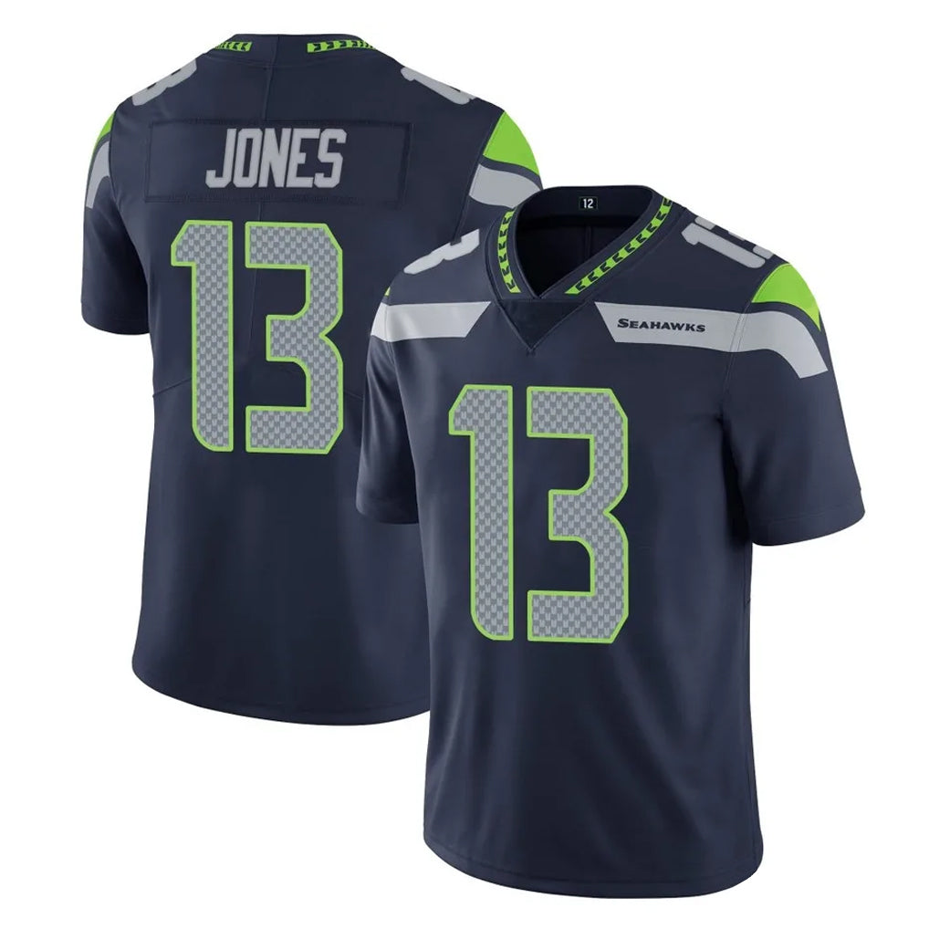 Kieara S.Seahawks #13 Ernest Jones IV Player Navy Limited Vapor Untouchable Home Game Stitched Jerseys