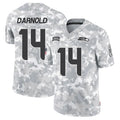 Kieara S.Seahawks #14 Sam Darnold Player Arctic Camo Salute to Service Limited Football Jerseys