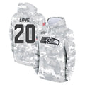 Kieara S.Seahawks #20 Julian Love Player Arctic Camo Limited Salute to Service Pullover Hoodies Game Stitched Jerseys