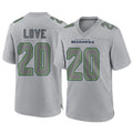 Kieara S.Seahawks #20 Julian Love Player Gray Atmosphere Fashion Home Game Stitched Jerseys