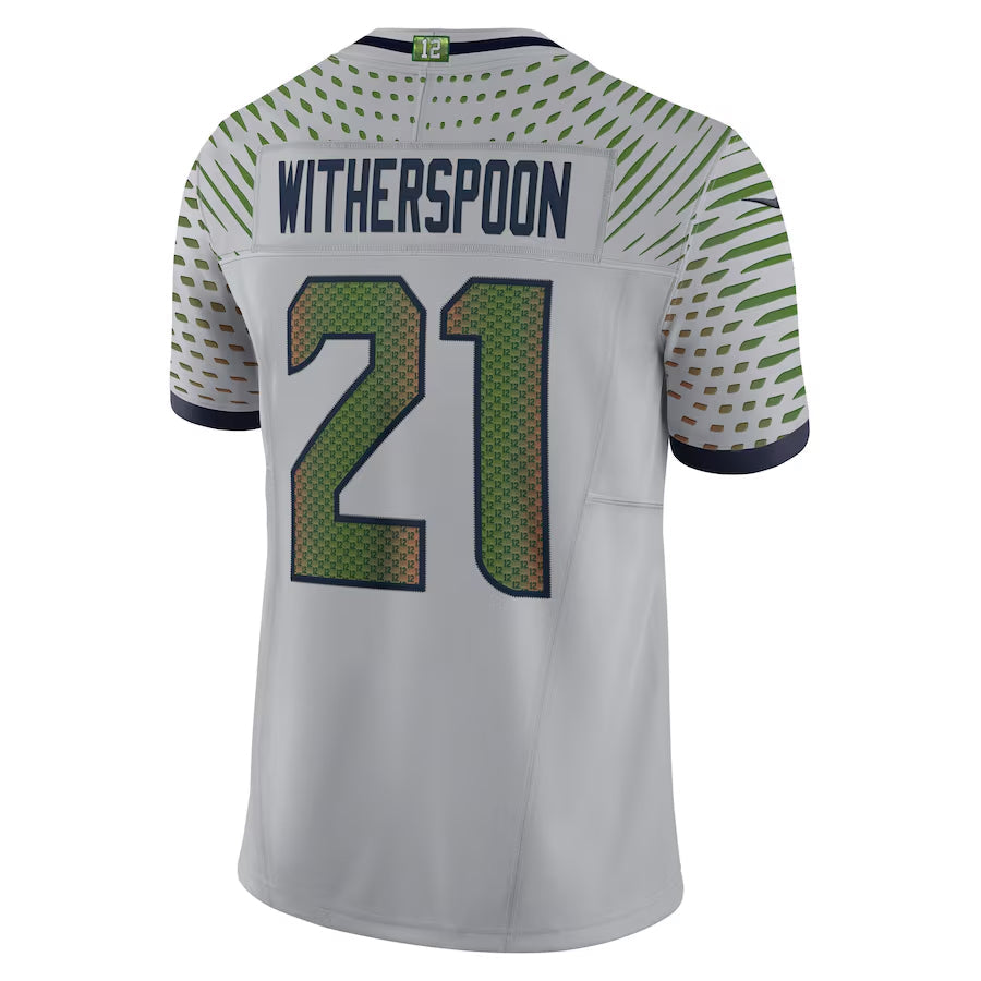 Kieara S.Seahawks #21 Devon Witherspoon Player Gray Rivalries Collection Limited Stitched Jerseys