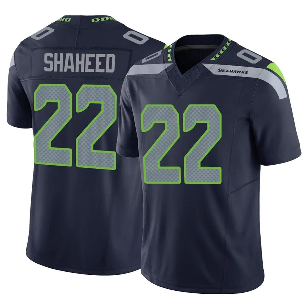 Kieara S.Seahawks #22 Rashid Shaheed Player Navy Limited Vapor F.U.S.E. Home Game Stitched Jerseys