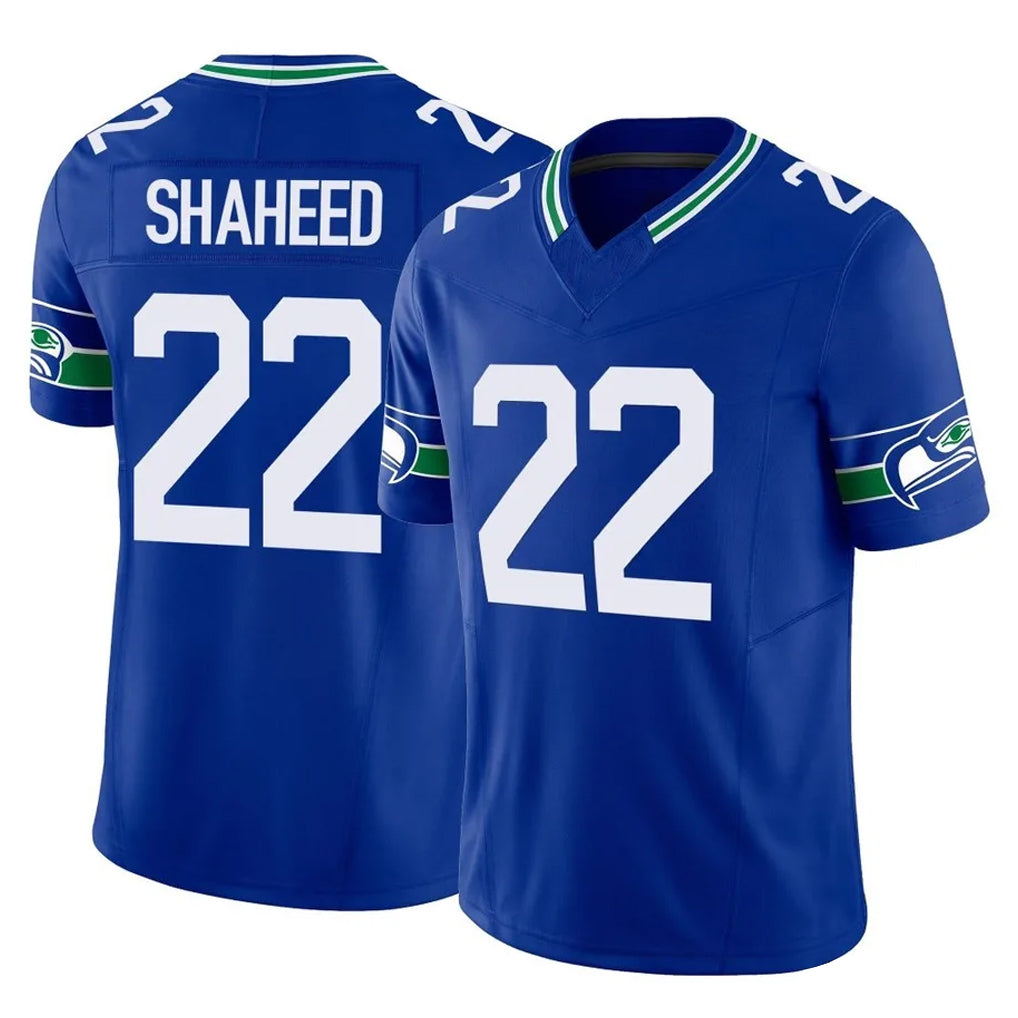 Kieara S.Seahawks #22 Rashid Shaheed Player Royal Limited Throwback Vapor F.U.S.E. Home Game Stitched Jerseys