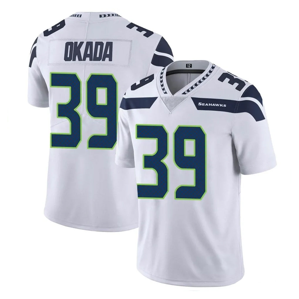 Kieara S.Seahawks #39 Ty Okada Player White Limited Vapor Untouchable Home Game Stitched Jerseys