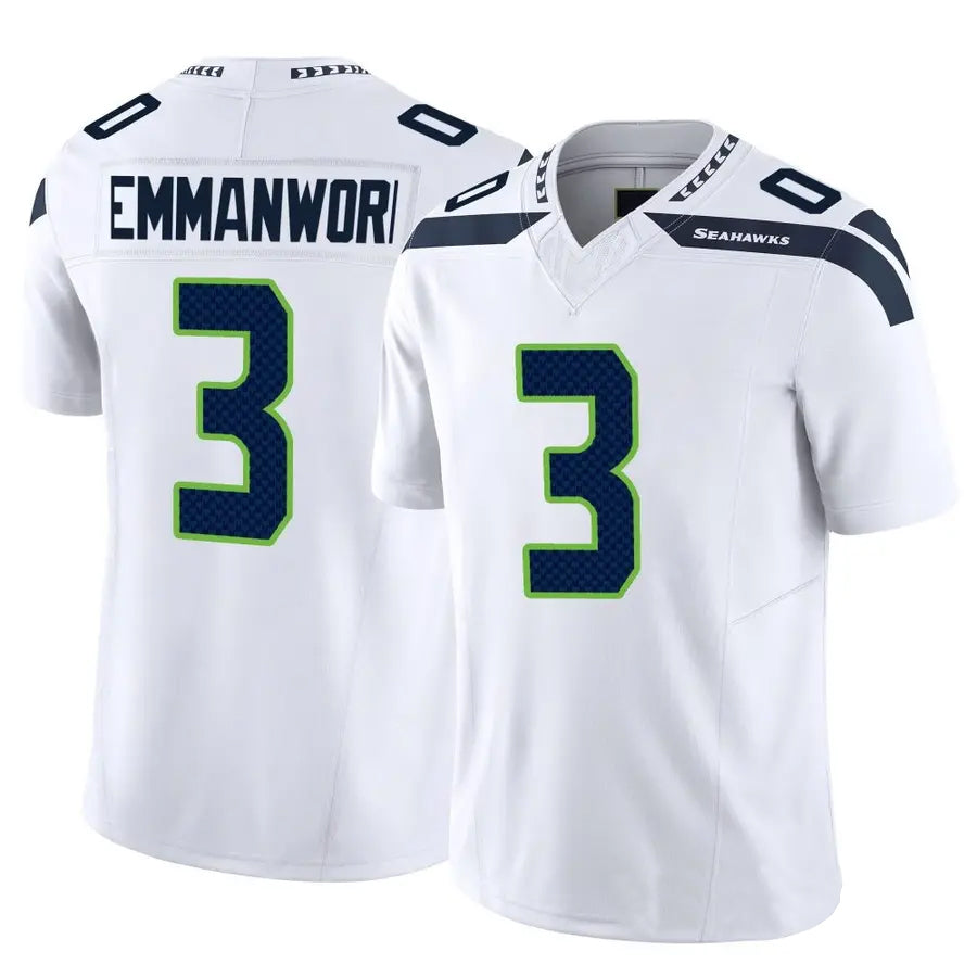 Kieara S.Seahawks #3 Nick Emmanwori Player White Vapor F.U.S.E. Limited Football Jerseys