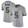 Kieara S.Seahawks #5 Jason Myers Player Grey Limited 2025 Rivalries Collection Home Game Stitched Jerseys