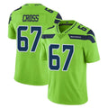 Kieara S.Seahawks #67 Charles Cross Player Green Limited Color Rush Home Game Stitched Jerseys