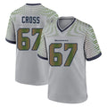 Kieara S.Seahawks #67 Charles Cross Player Grey 2025 Rivalries Collection Home Game Stitched Jerseys
