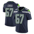 Kieara S.Seahawks #67 Charles Cross Player Navy Limited Vapor Untouchable Home Game Stitched Jerseys