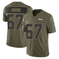 Kieara S.Seahawks #67 Charles Cross Player Olive 2025 Salute To Service Limited Home Game Stitched Jerseys
