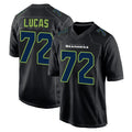 Kieara S.Seahawks #72 Abraham Lucas Player Black Limited Fashion Home Game Stitched Jerseys