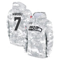 Kieara S.Seahawks #7 Uchenna Nwosu Player Arctic Camo Limited Salute to Service Pullover Hoodies Game Stitched Jerseys