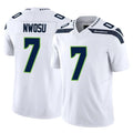 Kieara S.Seahawks #7 Uchenna Nwosu Player White Limited Vapor F.U.S.E. Home Game Stitched Jerseys