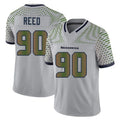 Kieara S.Seahawks #90 Jarran Reed Player Grey Limited 2025 Rivalries Collection Home Game Stitched Jerseys