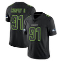 Kieara S.Seahawks #91 Byron Murphy II Player Black Impact Limited Home Game Stitched Jerseys