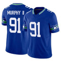 Kieara S.Seahawks #91 Byron Murphy II Player Royal Limited Throwback Vapor F.U.S.E. Home Game Stitched Jerseys