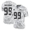 Kieara S.Seahawks #99 Leonard Williams Player Arctic Camo Limited Salute To Service Home Game Stitched Jerseys