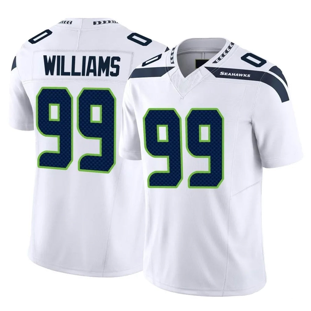 Kieara S.Seahawks #99 Leonard Williams Player White Limited Vapor F.U.S.E. Home Game Stitched Jerseys
