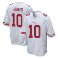 Kieara SF.49ers #10 Mac Jones Player White Home Game Stitched Jerseys