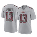 Kieara SF.49ers #13 Brock Purdy Player Gray Atmosphere Fashion Home Game Stitched Jerseys