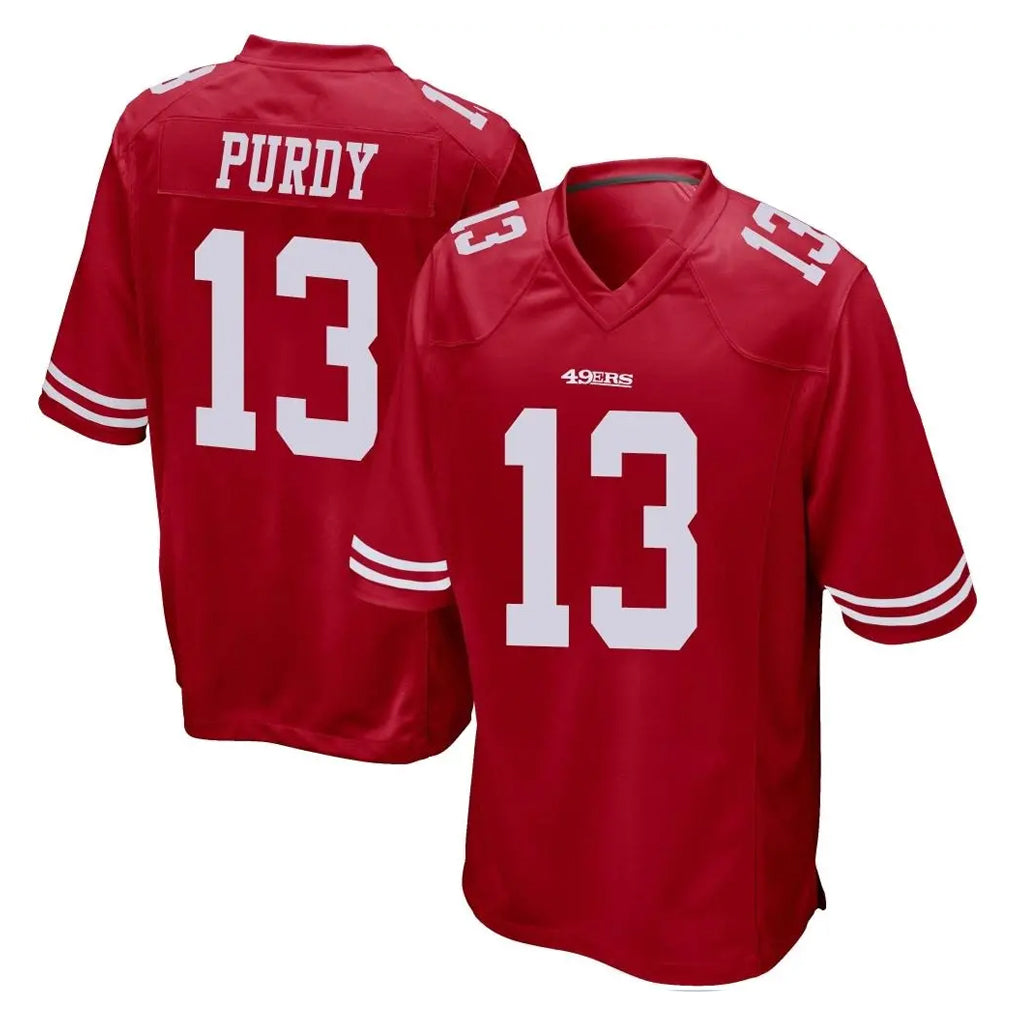 Kieara SF.49ers #13 Brock Purdy Player Red Home Game Stitched Jerseys