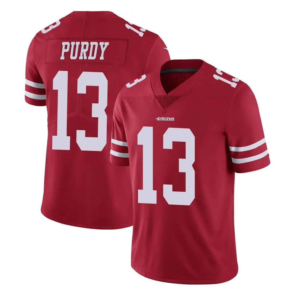Kieara SF.49ers #13 Brock Purdy Player Red Limited Vapor Untouchable Home Game Stitched Jerseys