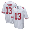 Kieara SF.49ers #13 Brock Purdy Player White Home Game Stitched Jerseys