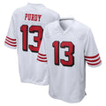 Kieara SF.49ers #13 Brock Purdy Player White Limited Alternate Home Game Stitched Jerseys