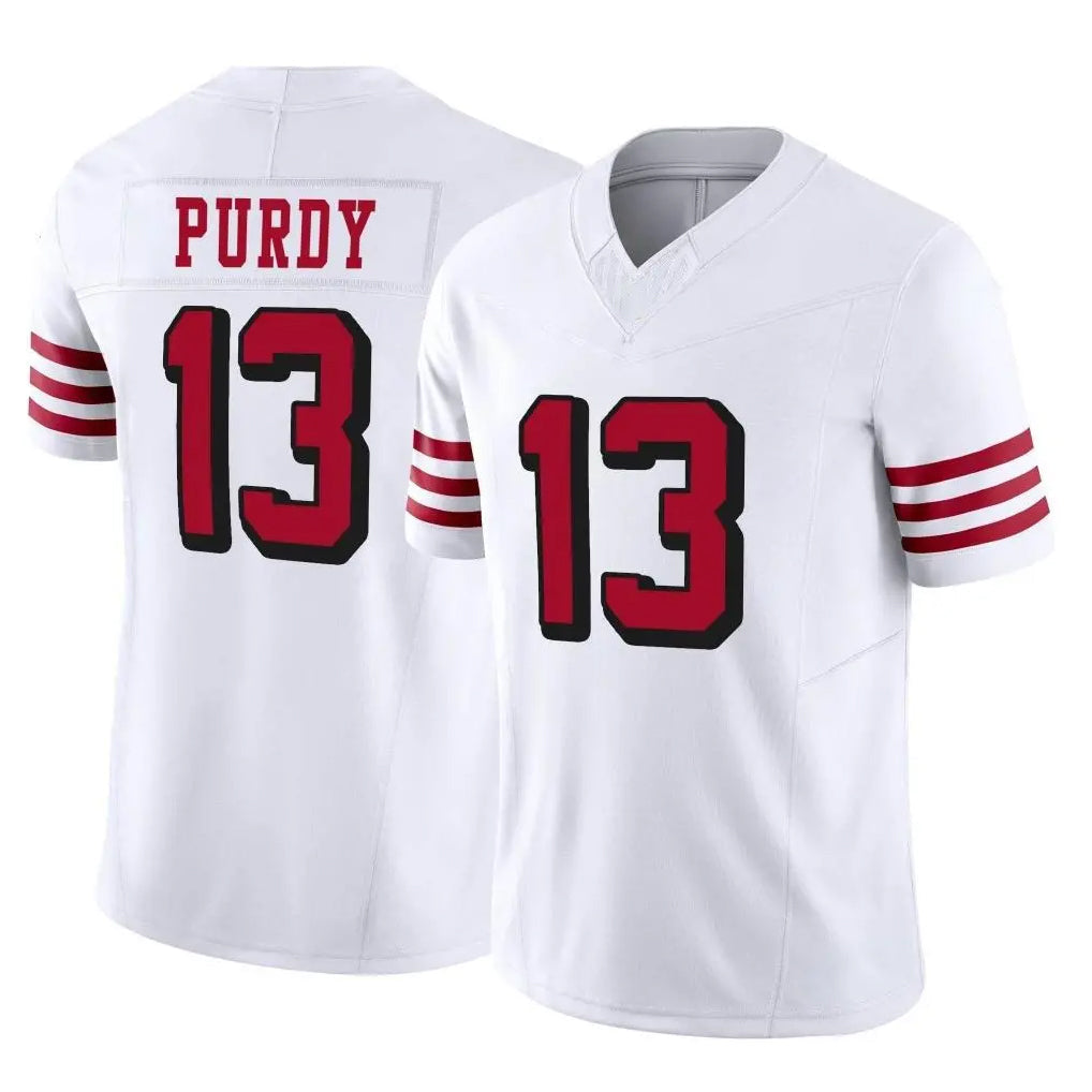 Kieara SF.49ers #13 Brock Purdy Player White Limited Alternate Vapor F.U.S.E. Home Game Stitched Jerseys
