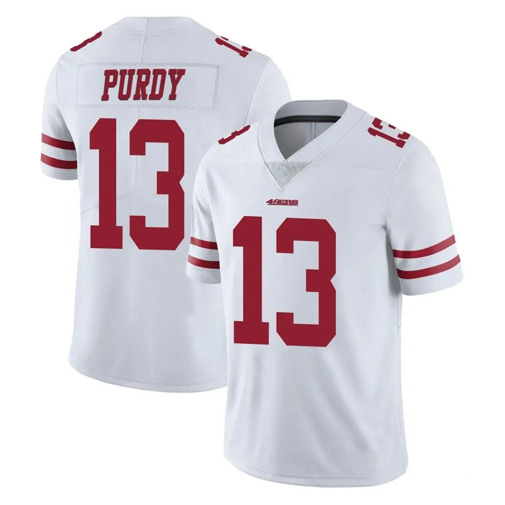 Kieara SF.49ers #13 Brock Purdy Player White Limited Vapor Untouchable Home Game Stitched Jerseys