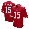 Kieara SF.49ers #15 De'Zhaun Stribling Player Red Home Game Stitched Jerseys
