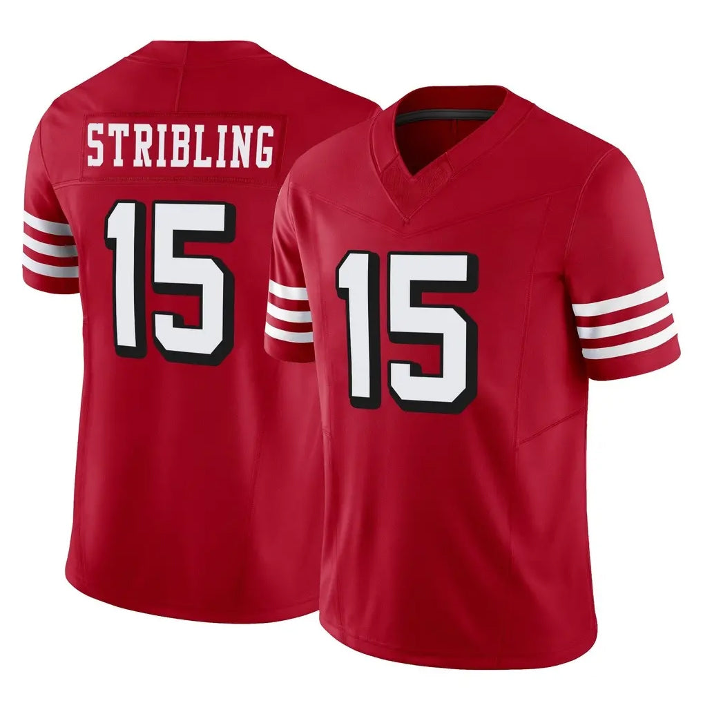 Kieara SF.49ers #15 De'Zhaun Stribling Player Red Limited Alternate Vapor F.U.S.E. Home Game Stitched Jerseys
