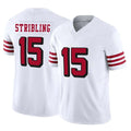 Kieara SF.49ers #15 De'Zhaun Stribling Player White Limited Alternate Vapor F.U.S.E. Home Game Stitched Jerseys