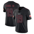 Kieara SF.49ers #19 Deebo Samuel Sr. Player Black Impact Limited Home Game Stitched Jerseys