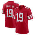 Kieara SF.49ers #19 Deebo Samuel Sr. Player Red Game Home Stitched Jerseys
