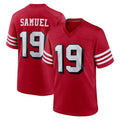 Kieara SF.49ers #19 Deebo Samuel Sr. Player Red Limited Alternate Home Game Stitched Jerseys
