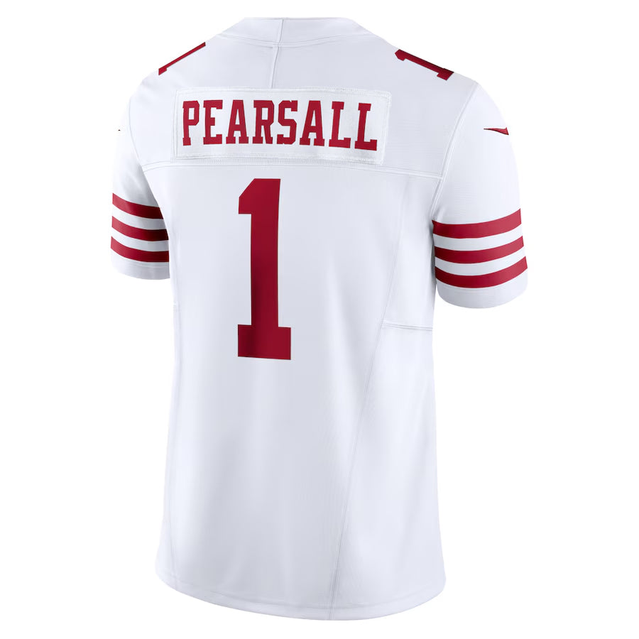 Kieara SF.49ers #1 Ricky Pearsall Player White Vapor F.U.S.E. Limited Stitched Jerseys