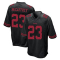 Kieara SF.49ers #23 Christian McCaffrey Player Black Alternate Home Game Stitched Jerseys