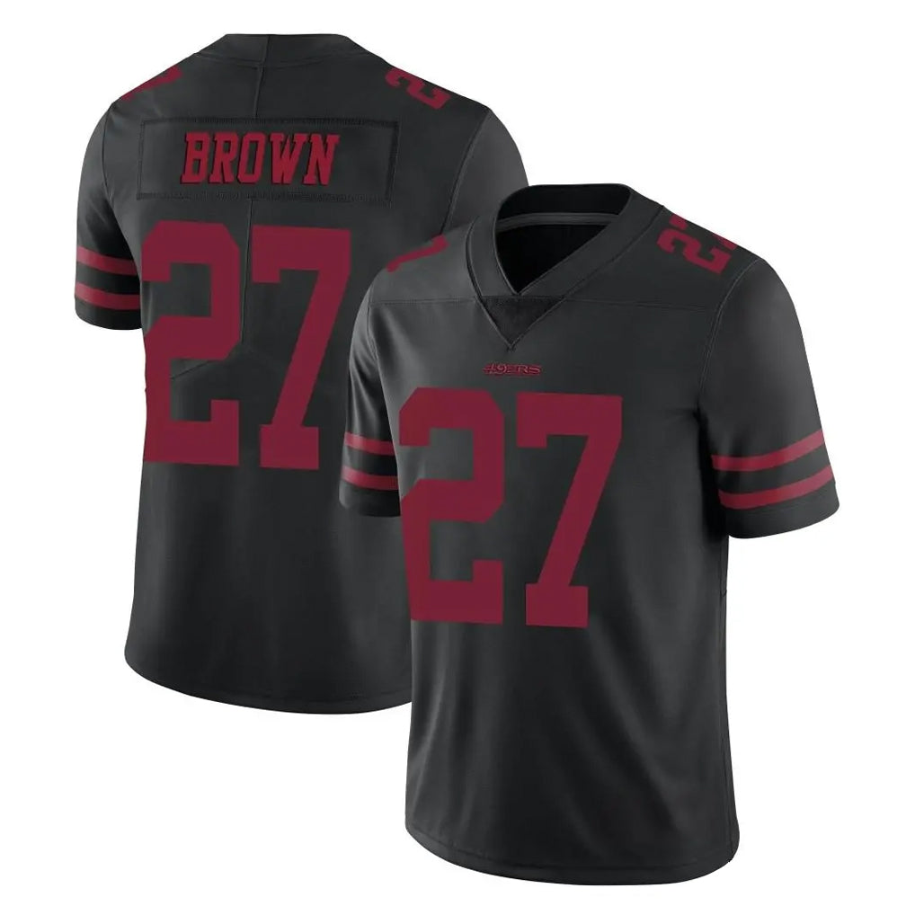 Kieara SF.49ers #27 Ji'Ayir Brown Player Black Alternate Limited Vapor Untouchable Home Game Stitched Jerseys