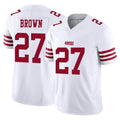 Kieara SF.49ers #27 Ji'Ayir Brown Player White Limited Vapor F.U.S.E. Home Game Stitched Jerseys