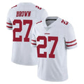Kieara SF.49ers #27 Ji'Ayir Brown Player White Limited Vapor Untouchable Home Game Stitched Jerseys