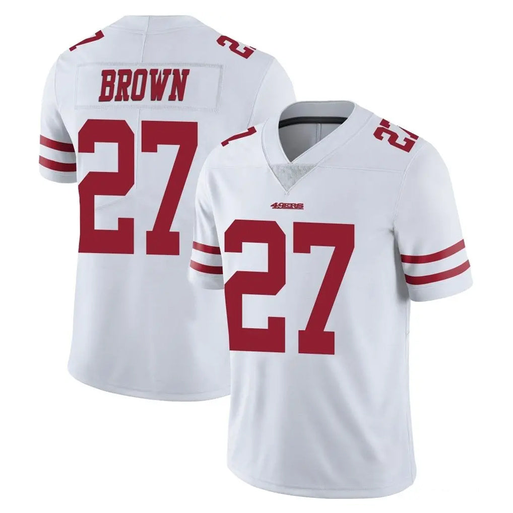 Kieara SF.49ers #27 Ji'Ayir Brown Player White Limited Vapor Untouchable Home Game Stitched Jerseys