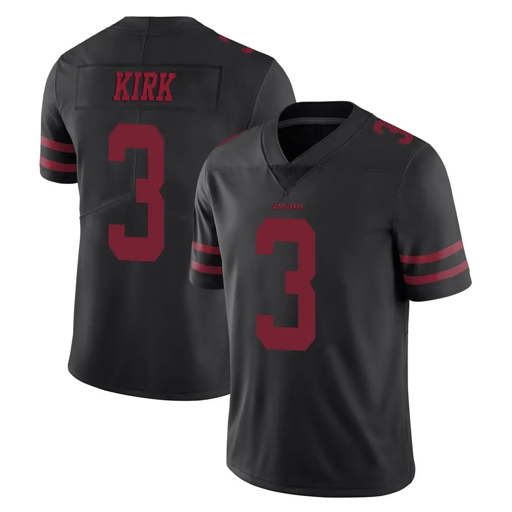 Kieara SF.49ers #3 Christian Kirk Player Black Alternate Limited Vapor Untouchable Home Game Stitched Jerseys