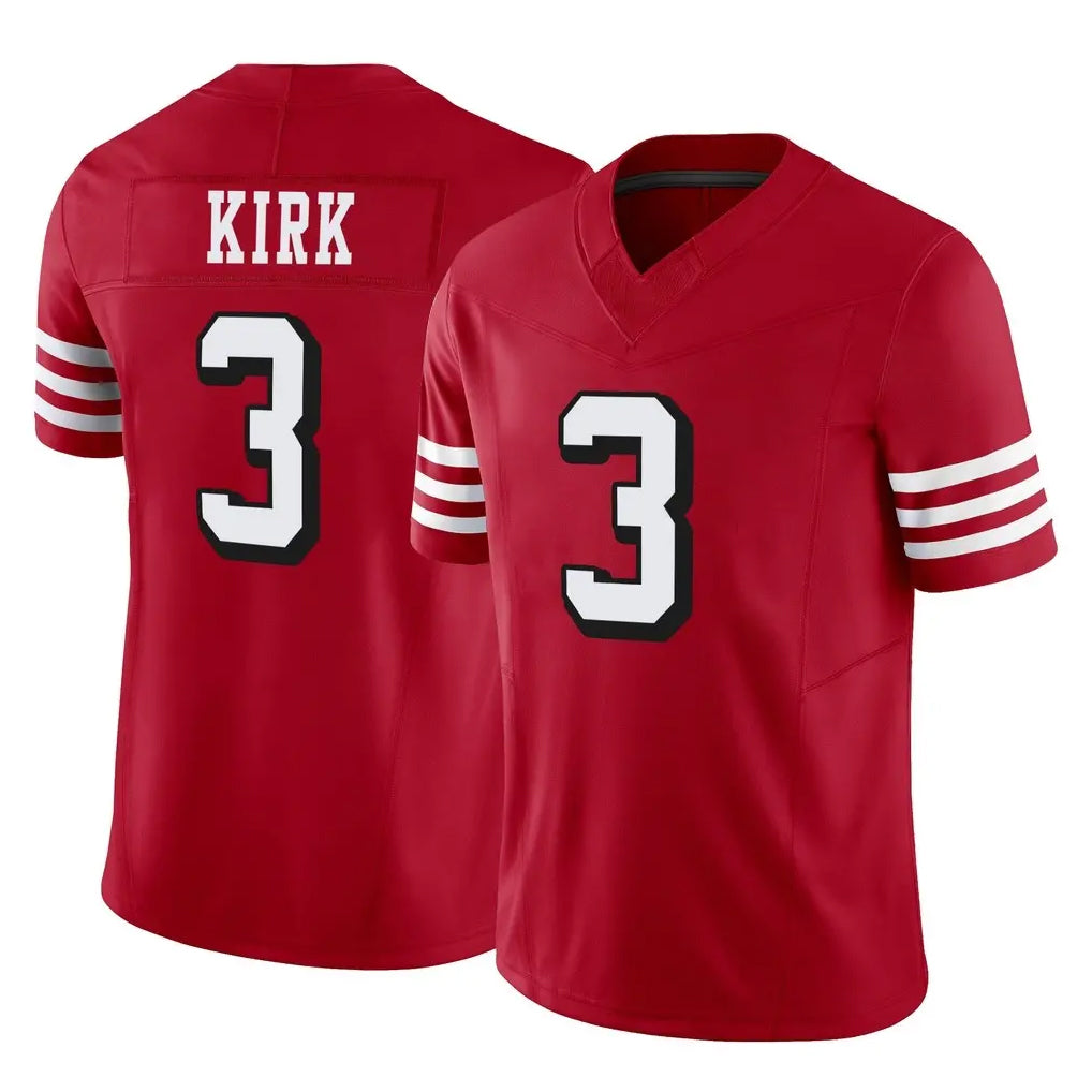 Kieara SF.49ers #3 Christian Kirk Player Red Limited Alternate Vapor F.U.S.E. Home Game Stitched Jerseys