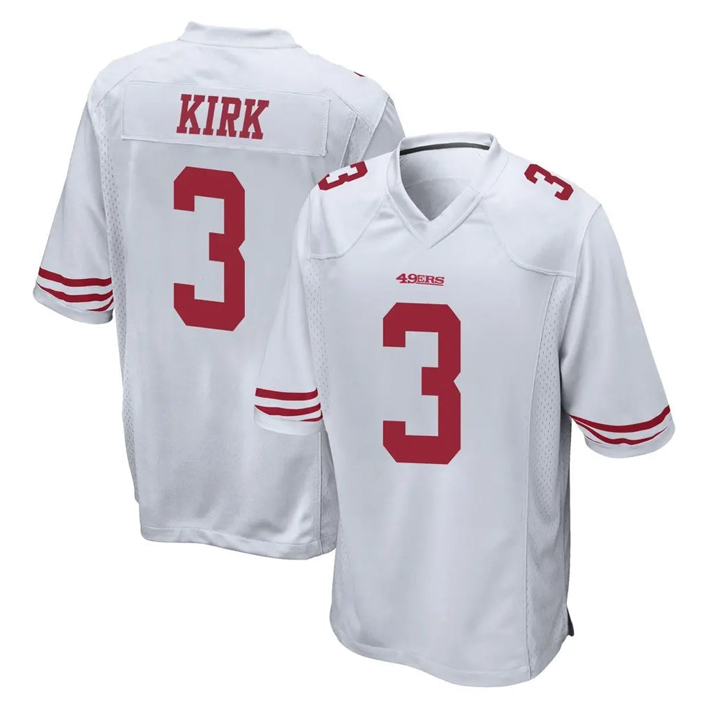 Kieara SF.49ers #3 Christian Kirk Player White Home Game Stitched Jerseys